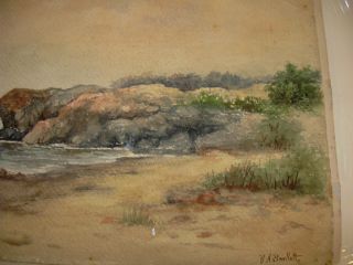 Sidney T Callowhill V s Barllett Signed Watercolor Paintings Sea Marsh 
