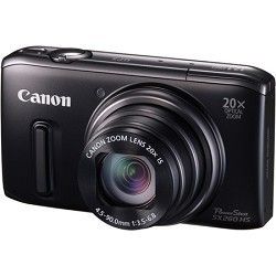 Canon PowerShot SX260 HS CMOS Digital Camera (Black) 20x Opt Zoom, GPS 