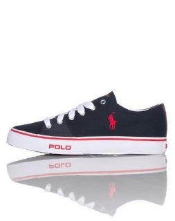 Polo Ralph Lauren Cantor Canvas Sneaker Black New w Box Authentic 20 
