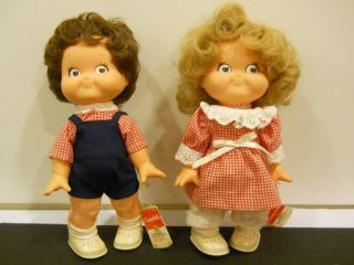   1988 CAMPBELLS SOUP SPECIAL EDITION KID DOLLS BOY GIRL KIDS PAIR