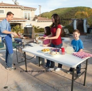   Folding Picnic Tailgating Camping Event Table w HD Grill Rack