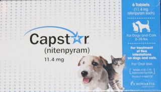 NOVARTIS CAPSTAR for Dogs Cats FLEA Control 6 Tablets BRAND NEW New In 