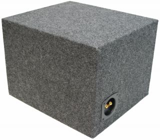 Car Audio Single 12 Ported Subwoofer Enclosure Stereo Bass MDF 