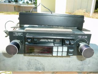 Alpine 7401 Shaft Style Cassette Am FM Car Stereo w Alpine 3516 