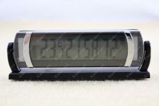 Car Hygrometer Thermometer Clock Green Backlight New