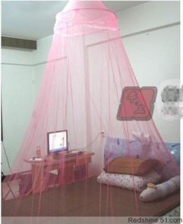 Bed Canopy Netting Mesh Curtain Mosquito Net New Pink