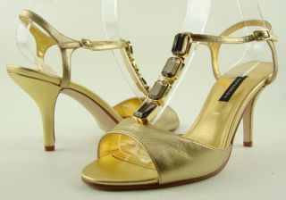 Caparros Hudson Gold Evening Womens Shoes Sandals 8 5