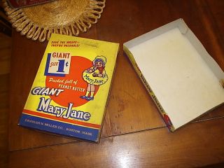 VINTAGE EMPTY BOX OF MARY JANE 1 CENT CANDY