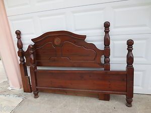 Cannon Ball Queen size Poster Bed American Georgian French Country 