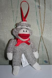 Seasons of Cannon Falls Sock Monkey Plush Ornament