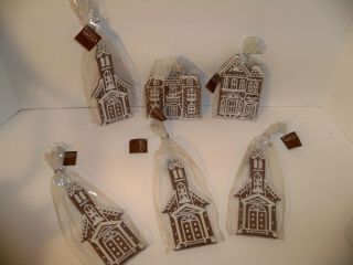 MIDWEST OF CANNON FALLS BAKER STREET GINGERBREAD HOUSE ORNAMENTS NEW 