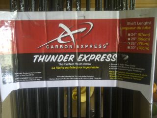 Carbon Express Thunder Express 28 Youth Arrows 24 Arrows New GO238 