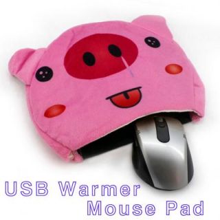   Soft Warm Cute Cartoon Pig Opitical Mouse Pad Mouse Mice Mat Mousepad