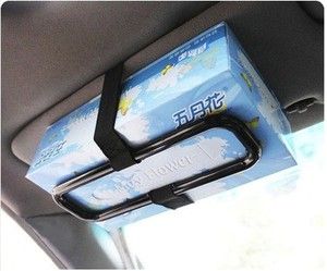 Car Sun Visor or Seat Back Tissue Box Fixer