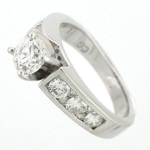 14k Solid White Gold Diamond Solitaire Engagement Ring 1 60 Carats 