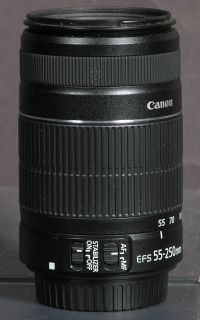 Canon EOS Rebel T3i 600D 18 0 MP Digital SLR w 18 55mm EF s Is 55 255 