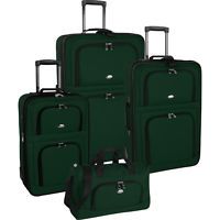 Pierre Cardin Expandable Green 4pc Luggage Set $200
