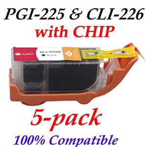 Printer Ink Tanks PGI225 CLI226 w Chip for Canon