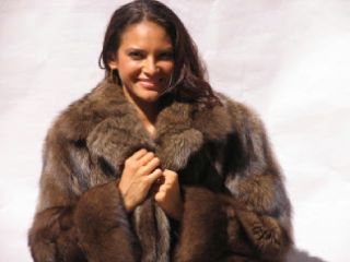Gorgeous Canadian Fisher Fur Coat Furs Size10 19042
