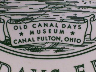 Canal Fulton Ohio Days Festival 1973 Collectible Plate Kettlesprings 
