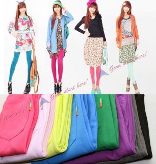   Stretchy Footless High Waist Leggings Candy Color Tights Pants