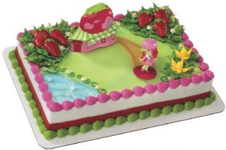   strawberry shortcake sweet cafe birthday cake topper great on