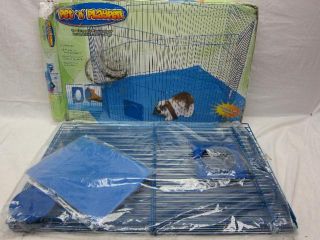   Pet N Playpen for Rabbit Guinea Pig and Ferret with Mat Blue
