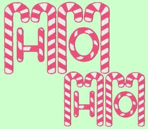 Candy Cane 54 Machine Font Embroidery Designs Azeb