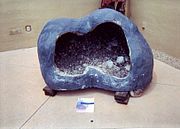 large hollow geode at the carefree resort in carefree arizona booklet 
