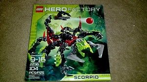 2011 Lego Hero Factory SCORPIO Set #2236 Scorpion NEW IN BOX Bionicle 