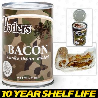 Yoders Canned Bacon Ready To Eat Emergency Food Lot of 3 Cans