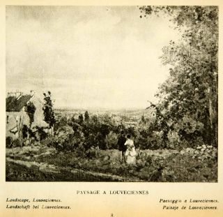   Louveciennes France Landscape Camille Pissarro Impressionism