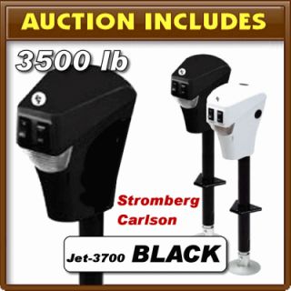 Stromberg Carlson Electric Power Black 3500 Lift Trailer Tongue Jack F 
