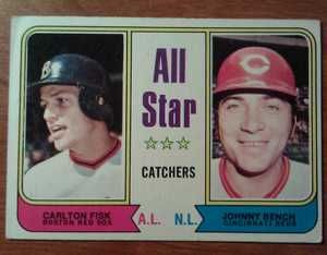 JOHNNY BENCH AND CARLTON FISK ALL STAR 1973 TOPPS GREAT PRICE