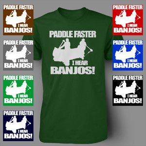   Banjos Deliverance Funny Camping Weiner Canoe Camp Mens T Shirt