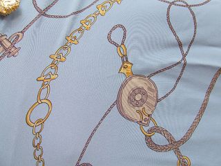 Nautica Blue Lined Status Designer Print Buckle All Silk Full Skirt 4 