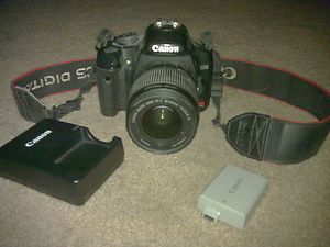 Canon EOS Digital Rebel XSi 450D 12 2 MP Digital SLR Camera Black Kit 