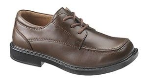 Hush Puppies Young Boys Carleton Casual Dress Shoes Brown Leather 