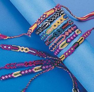 12 Woven Friendship Bracelets Party Favors Supplies Rewards