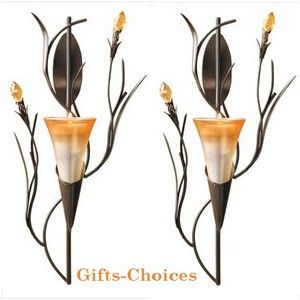   Bloom Iron Candle Sconce Sconces Wall Decor 12 1 2 High New