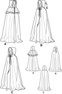 LOTR Harry Potter Cloak Cape Simplicity Pattern 5794