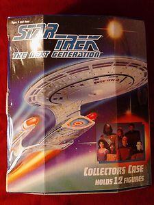 1993 Star Trek The Next Generation Collectors Case Holds 12 Action 