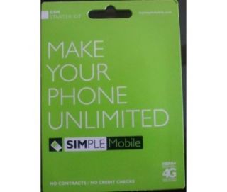   Sim Card GSM Prepaid No Contract 3G 4G Ready for Activation