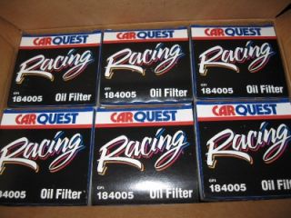 Up for auction is a 6 CARQUEST WIX RACING OIL FILTERS 184005 / 57005R 