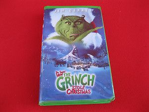   Christmas VHS 2001 Clamshell Dr Suess Jim Carrey 096898582537