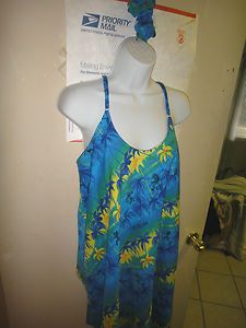 Rima Beachworld Caribbean Swimcover Sun Dress XL Ladies Womens w 