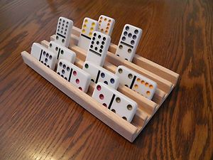 Hardwood Domino Racks for Mexican Train Chickenfoot
