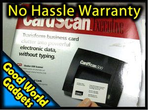 CARDSCAN Executive 500 USB Business Card Scanner by Corex Complete MAC 
