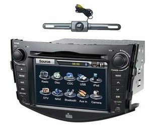 DIN GPS Navigation Car DVD Player Stereo Toyota RAV4 Rear Camera 
