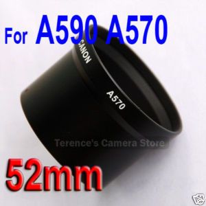 52mm Lens Adapter Tube for Canon PowerShot A570 A590 Is